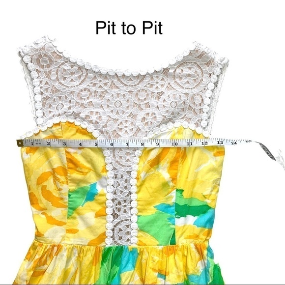 Lilly Pulitzer Sunglow Yellow First Impressions Raegan Dress Size 00 Holy Grail - Picture 15 of 17